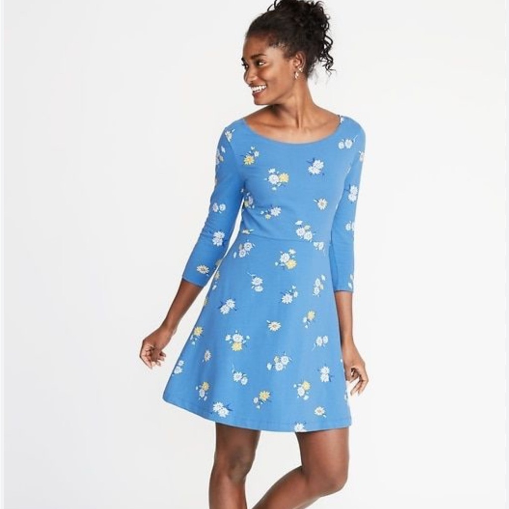 Old Navy Blue Floral Dress 💙